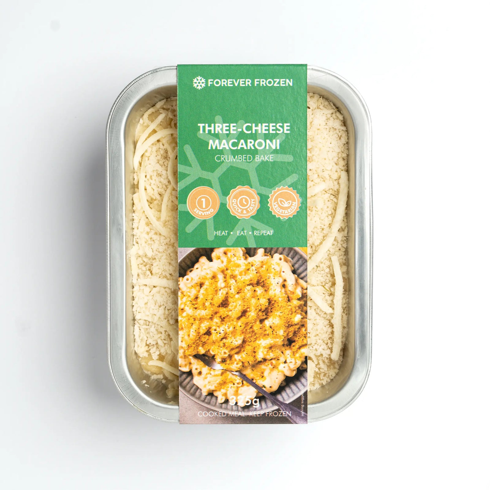 Three-Cheese Macaroni Crumbed Bake