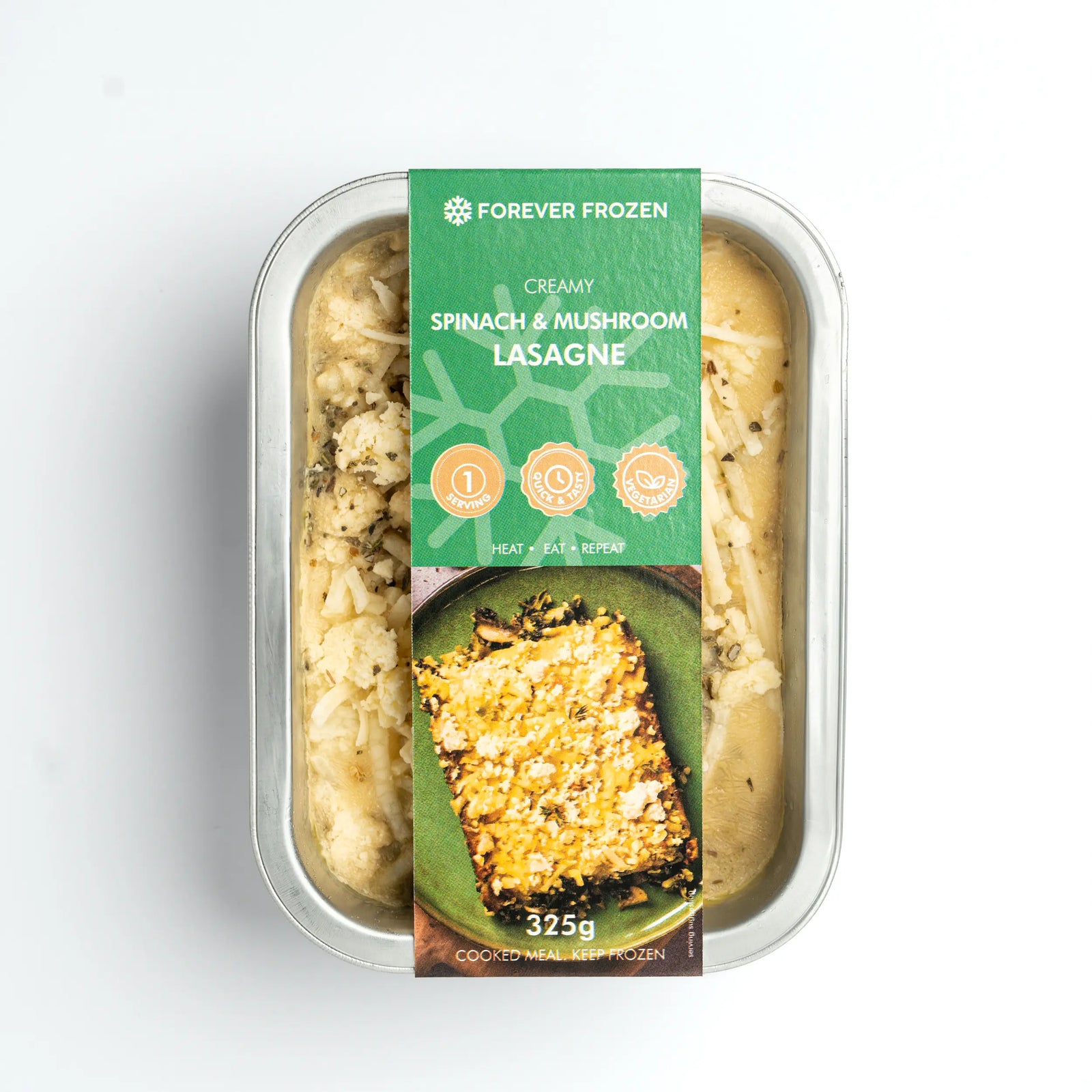 Creamy Spinach and Mushroom Lasagne