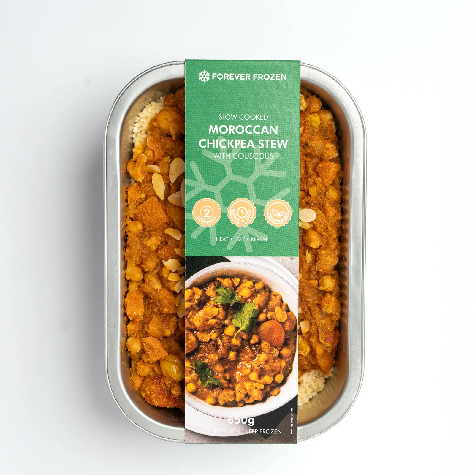 Slow-Cooked Moroccan Chickpea Stew with Couscous
