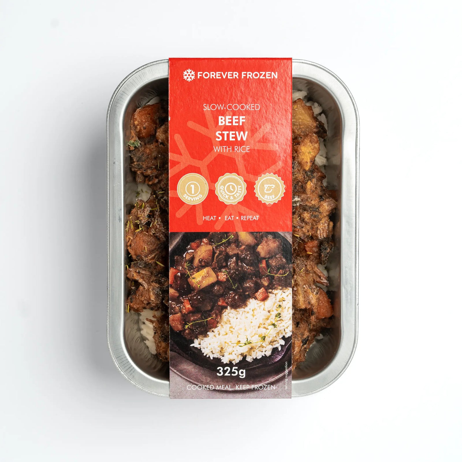 Slow-Cooked Beef Stew with Rice