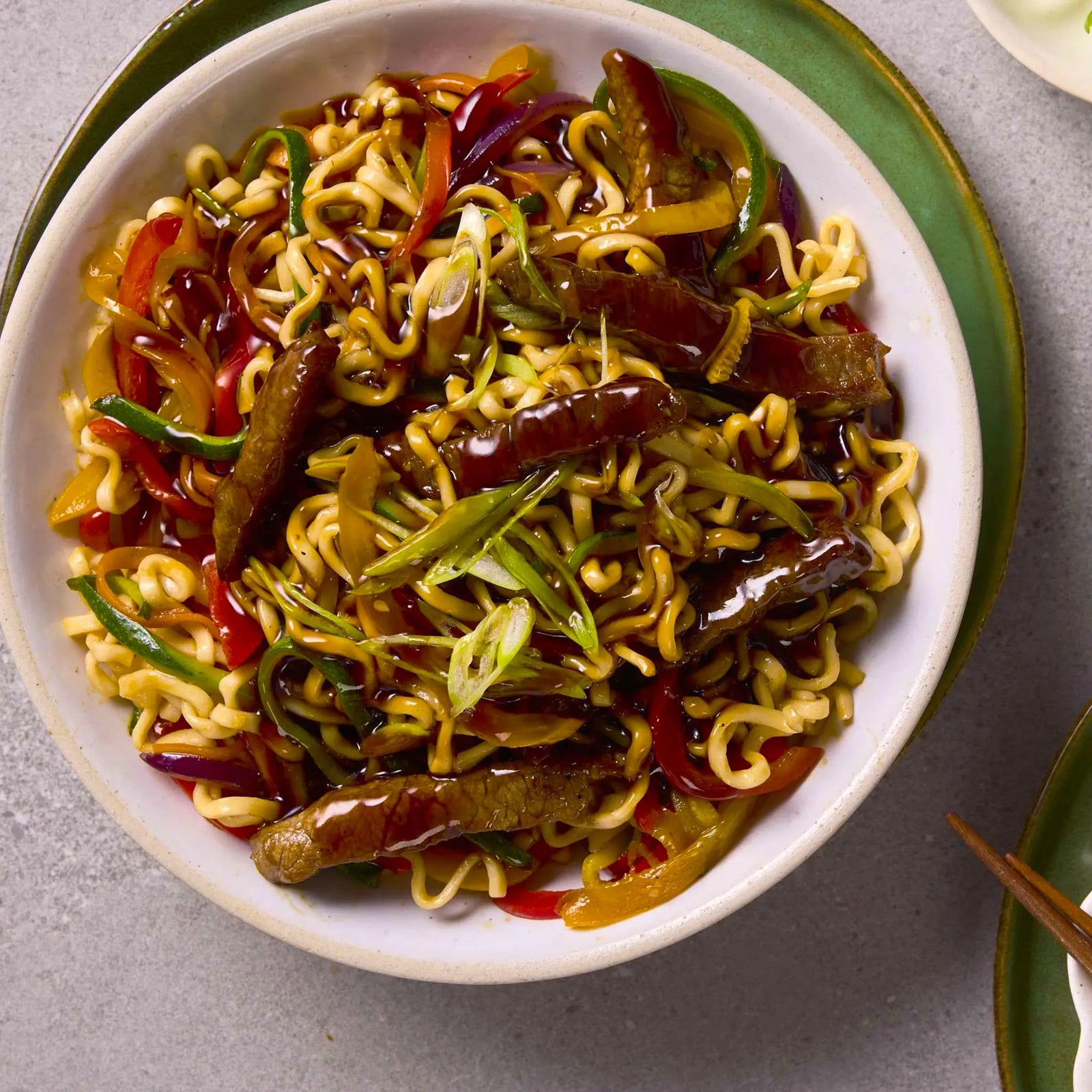 Honey Soy Beef & Vegetable Stir Fry with Noodles