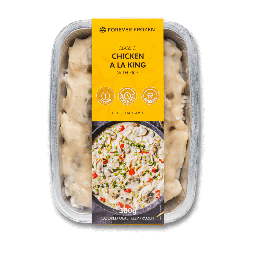 Classic Chicken a la King with Rice - Forever Frozen
