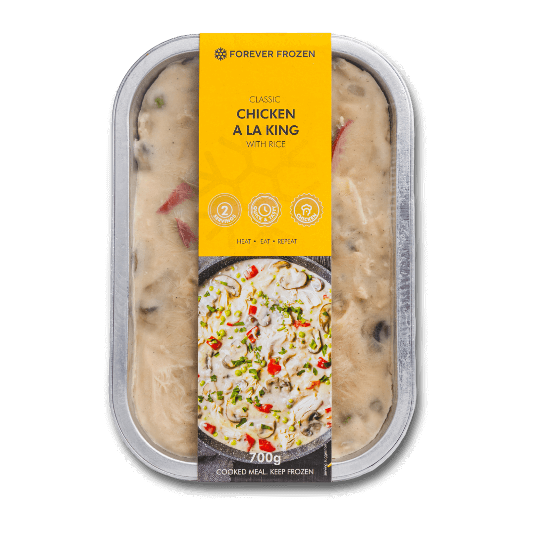 Classic Chicken a la King with Rice - Forever Frozen