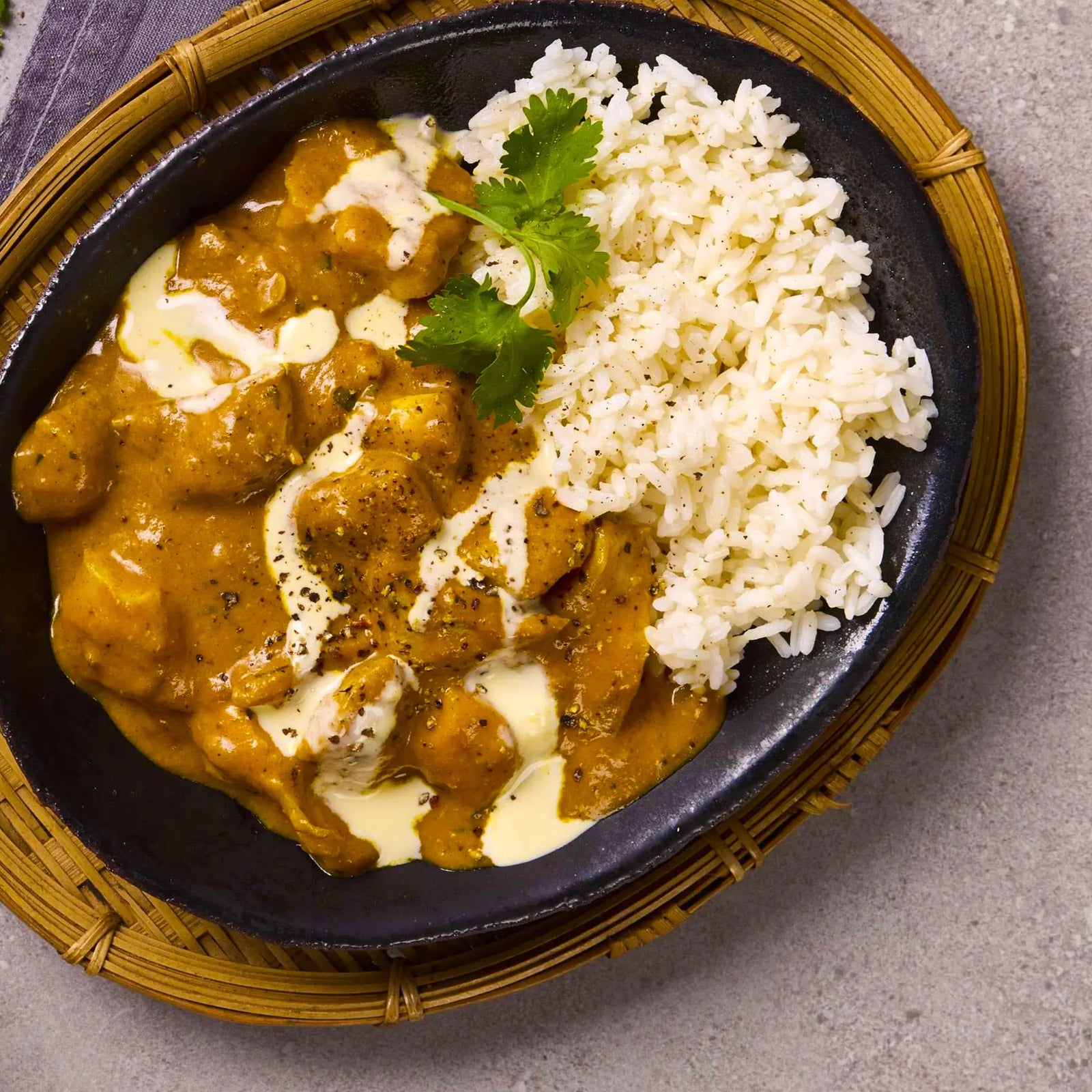 Mild Butter Chicken with Rice