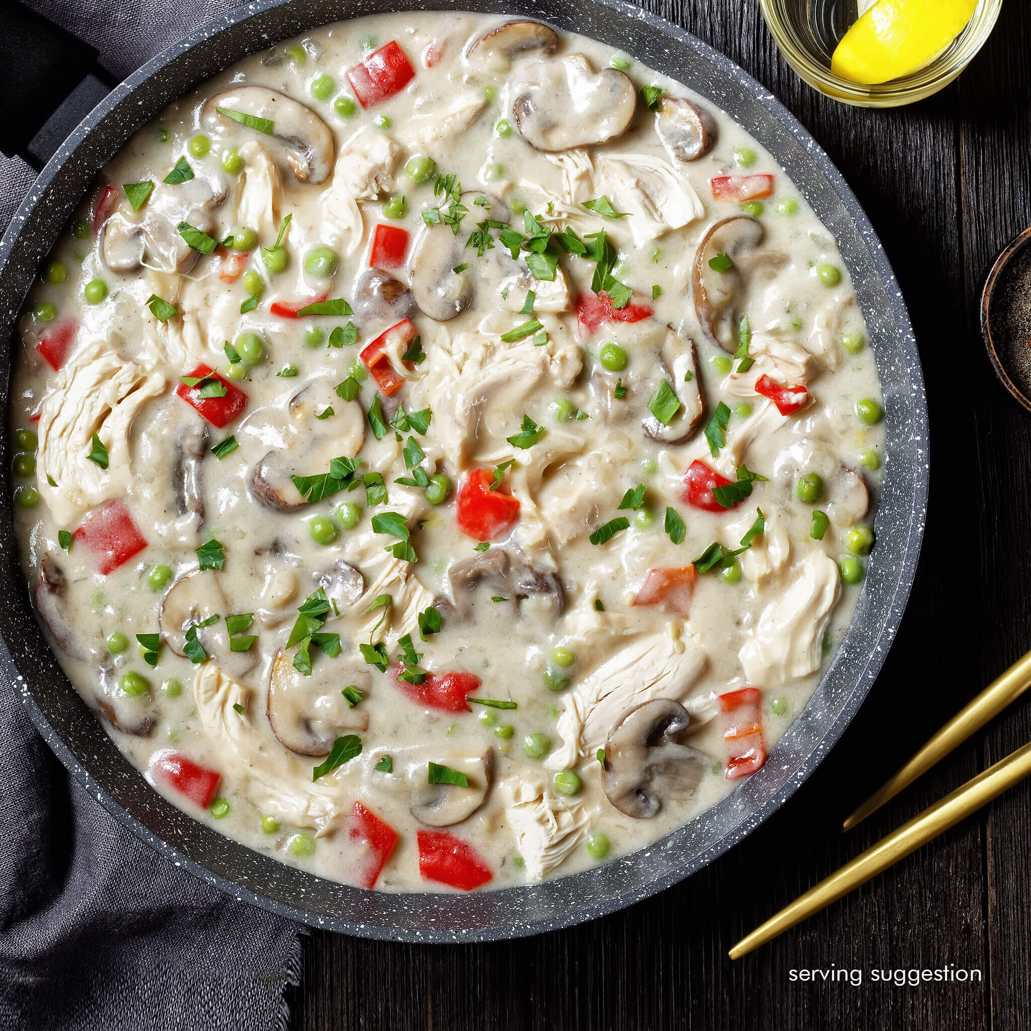 Classic Chicken a la King with Rice - Forever Frozen