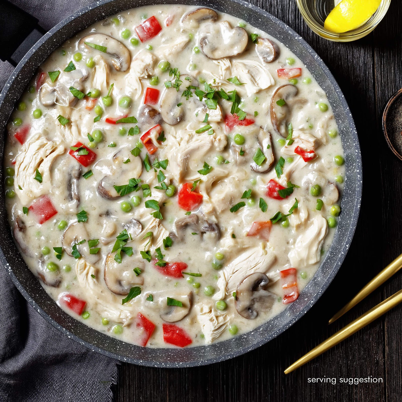 Classic Chicken a la King with Rice - Forever Frozen