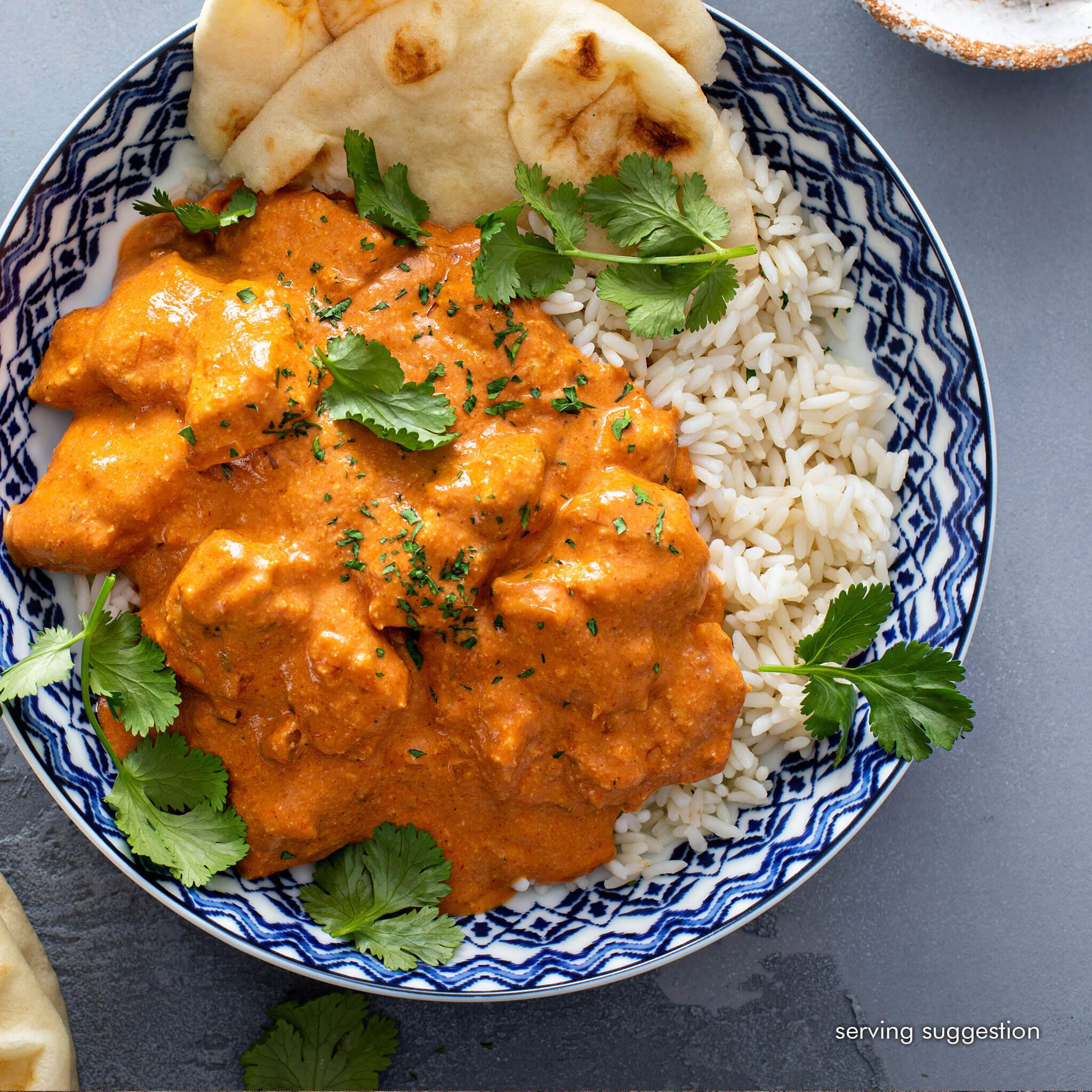 Mild and Creamy Butter Chicken with Rice - Forever Frozen