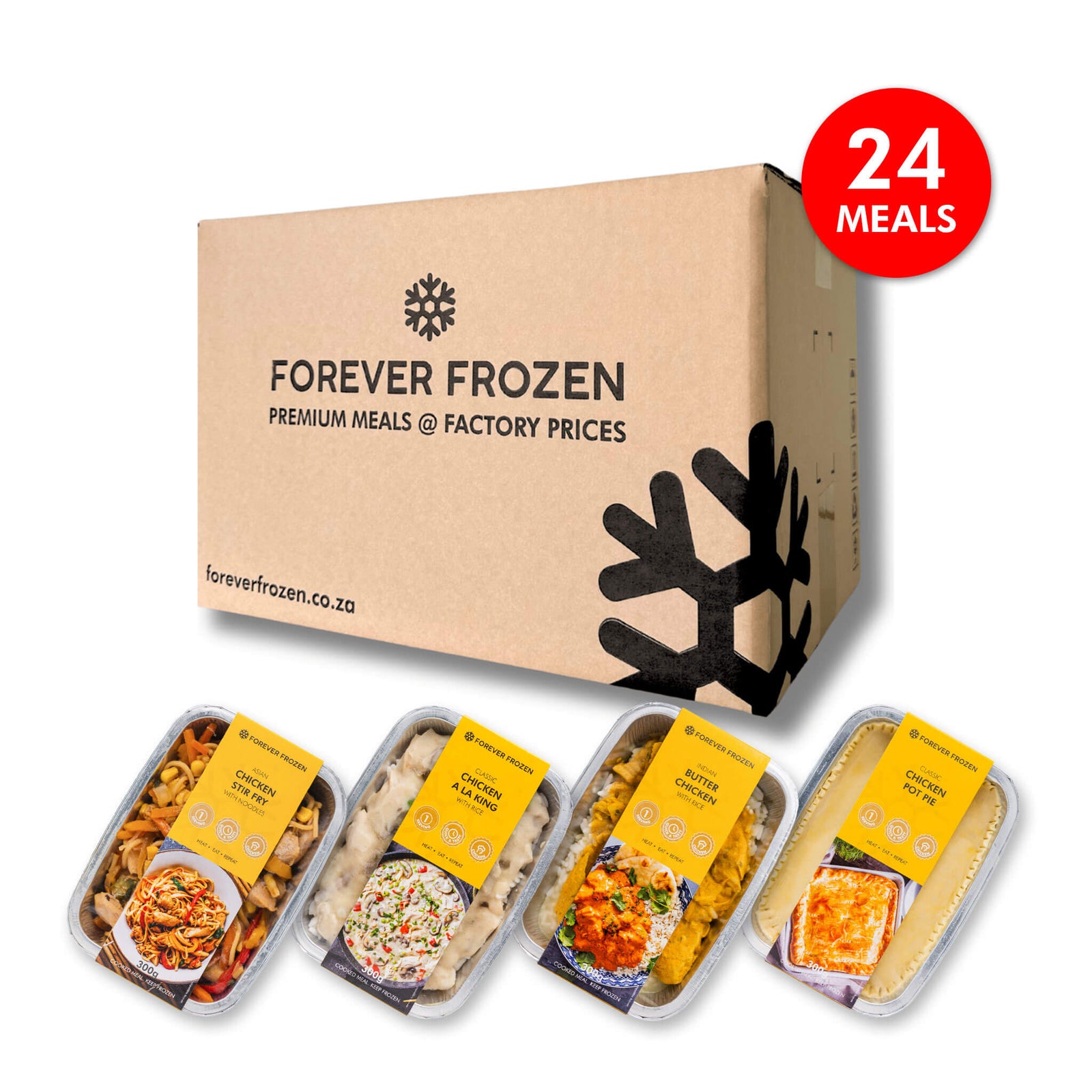CHICKEN Value Pack - 24 x Meals - Forever Frozen