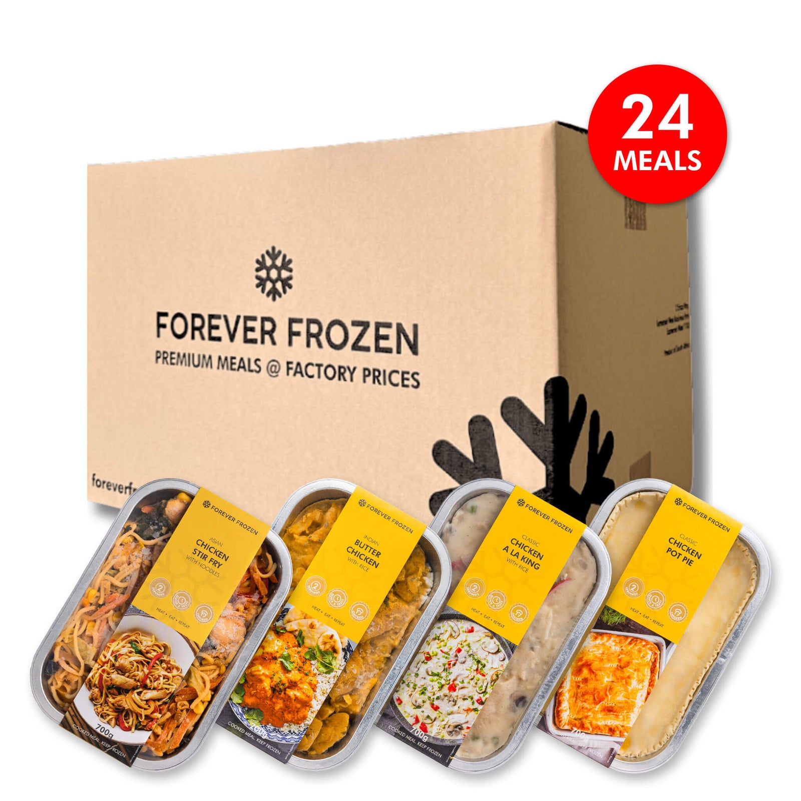 CHICKEN Value Pack - 24 x Meals - Forever Frozen