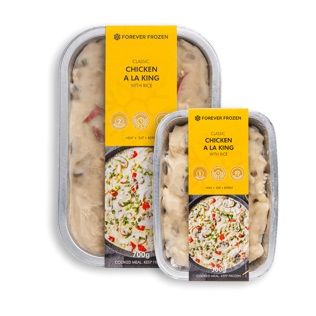 Classic Chicken a la King with Rice - Forever Frozen