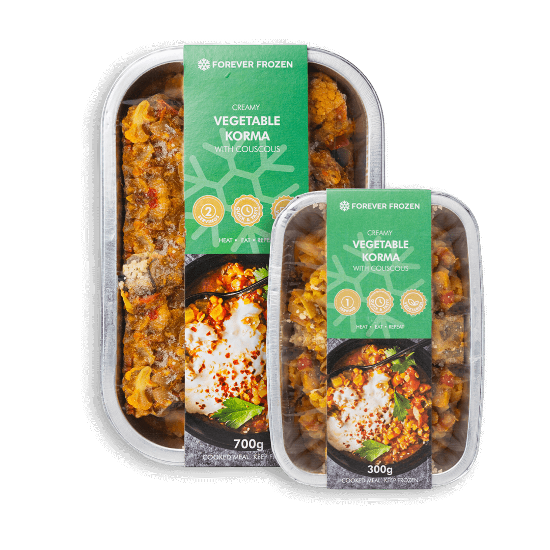 Creamy Vegetable Korma with Couscous - Forever Frozen