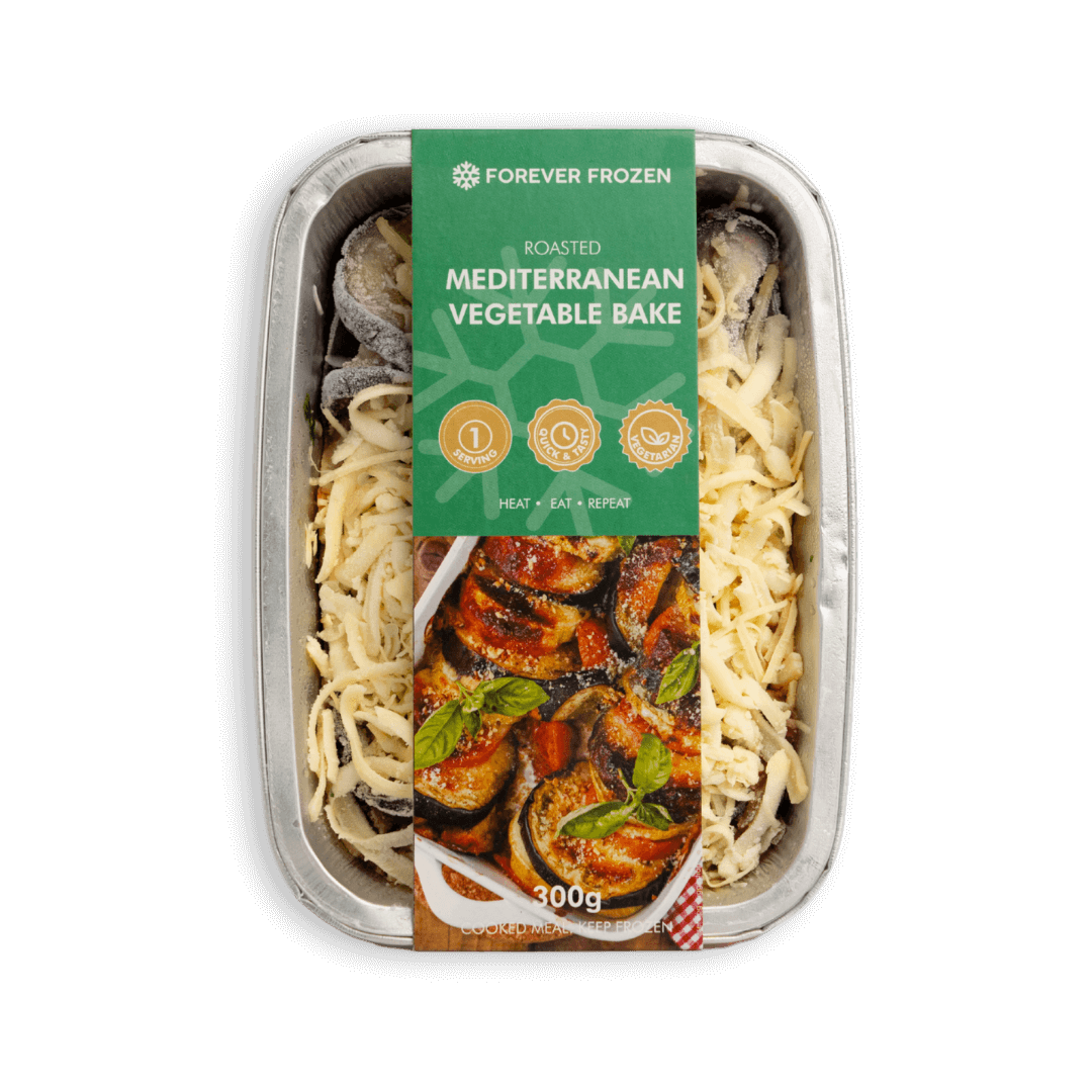 Roasted Mediterranean Vegetable Bake - Forever Frozen