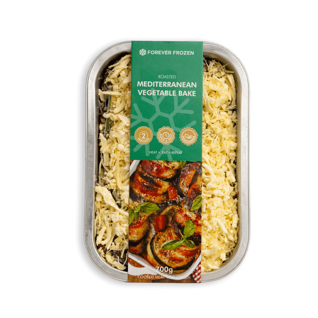 Roasted Mediterranean Vegetable Bake - Forever Frozen