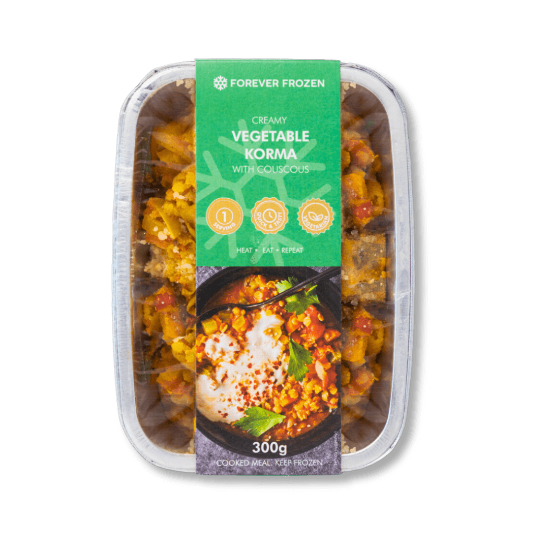 Creamy Vegetable Korma with Couscous - Forever Frozen