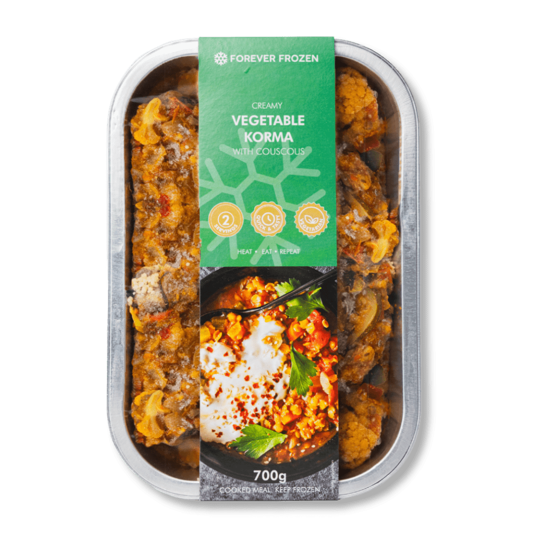 Creamy Vegetable Korma with Couscous - Forever Frozen
