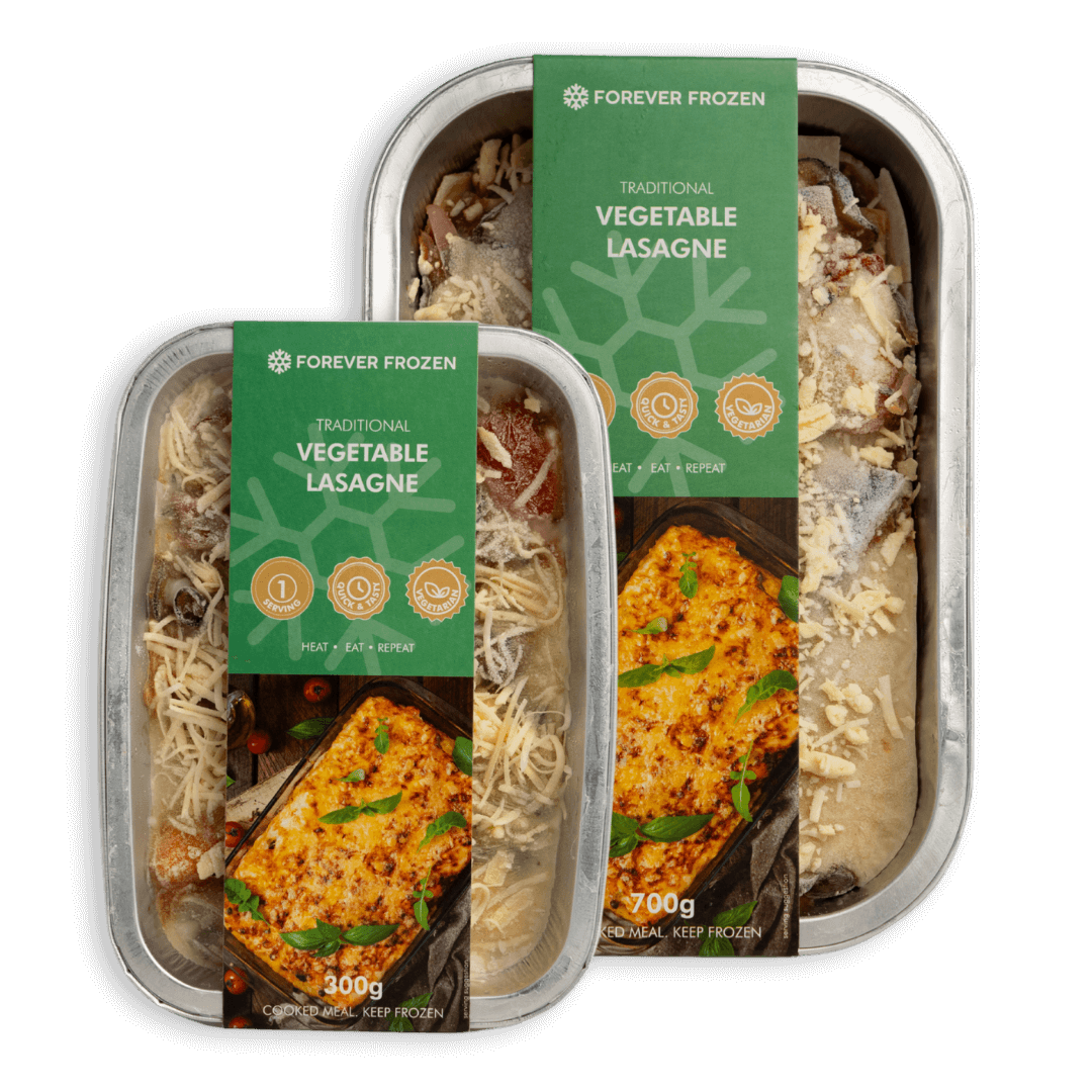 Traditional Vegetable Lasagne - Forever Frozen