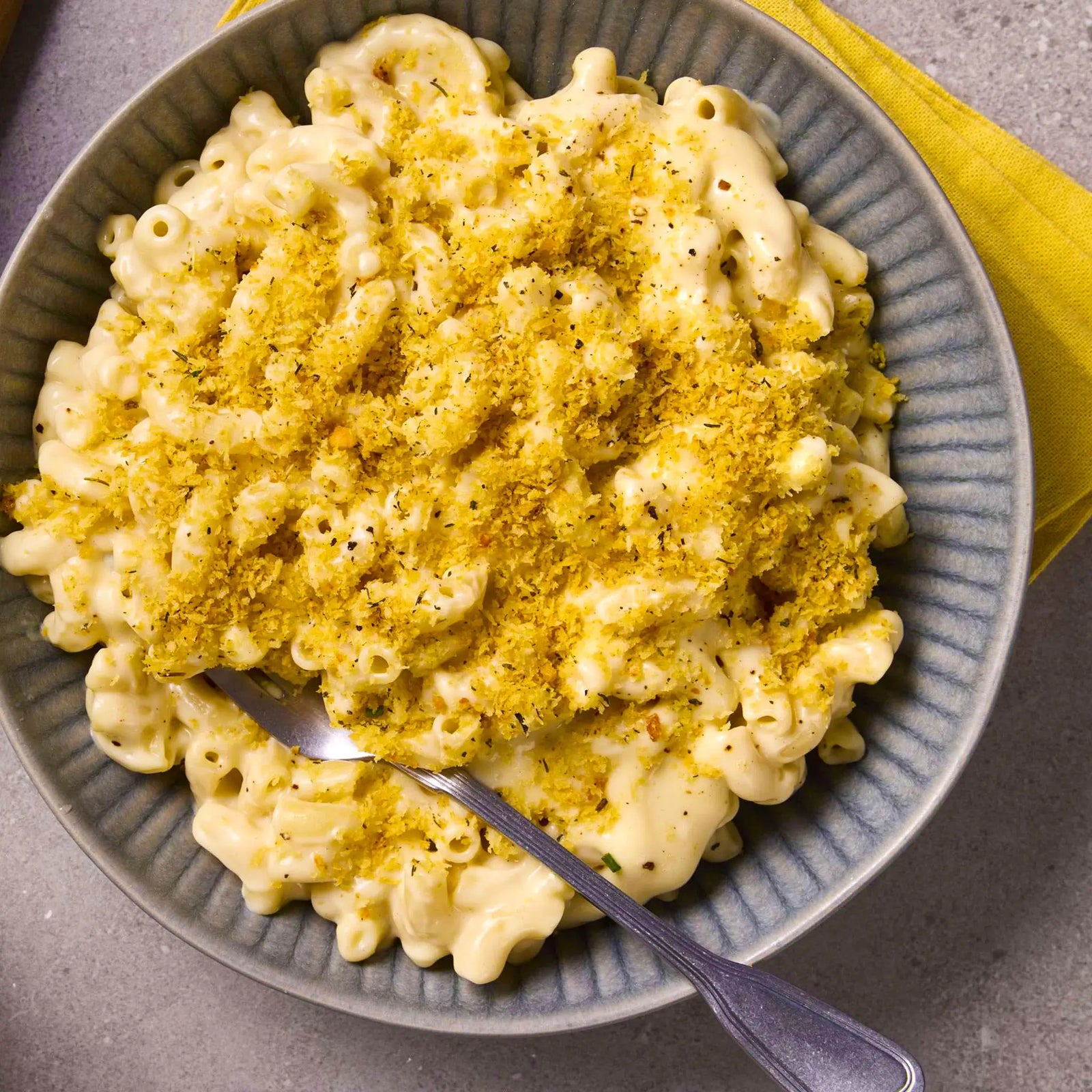 Three-Cheese Macaroni Crumbed Bake